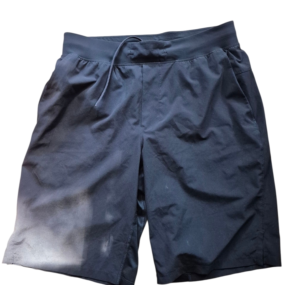 L Lululemon Athletica Blue Athletic Shorts Lightweight Moisture-Wicking - Picture 1 of 4